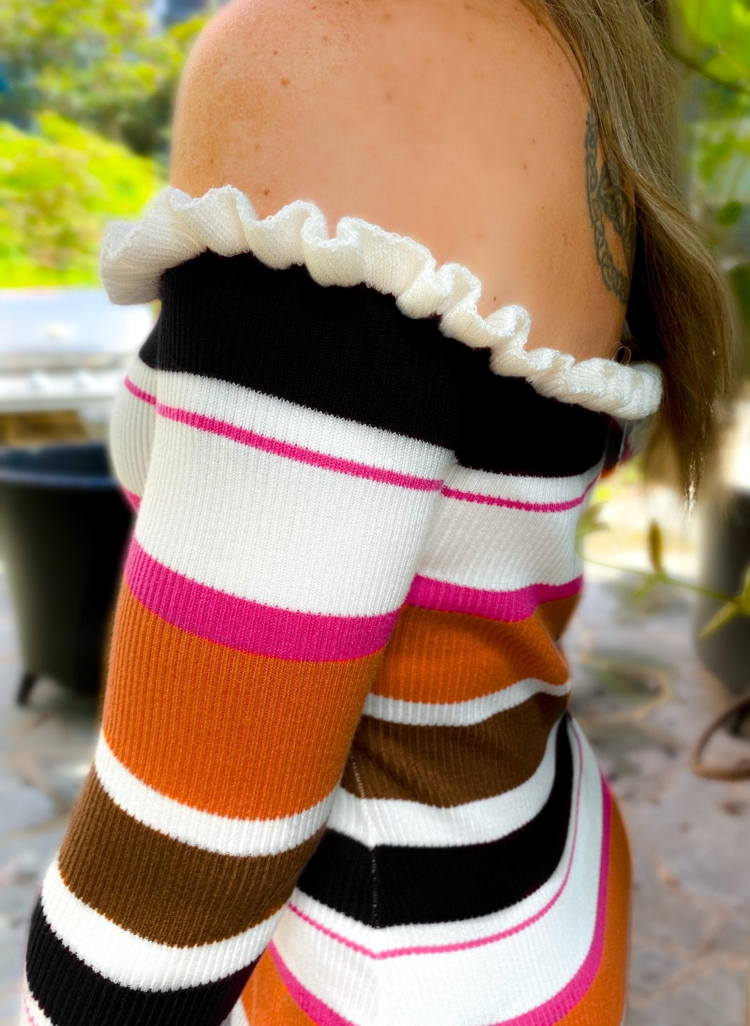 Oaklynn Off - Shoulder Dress - Girl Code Couture